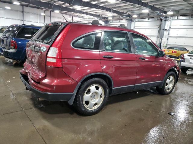 5J6RE4H38AL055742 - 2010 HONDA CR-V LX BURGUNDY photo 3