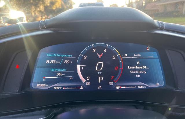 1G1YA2D45M5121231 - 2021 CHEVROLET CORVETTE STINGRAY 1LT BLACK photo 8