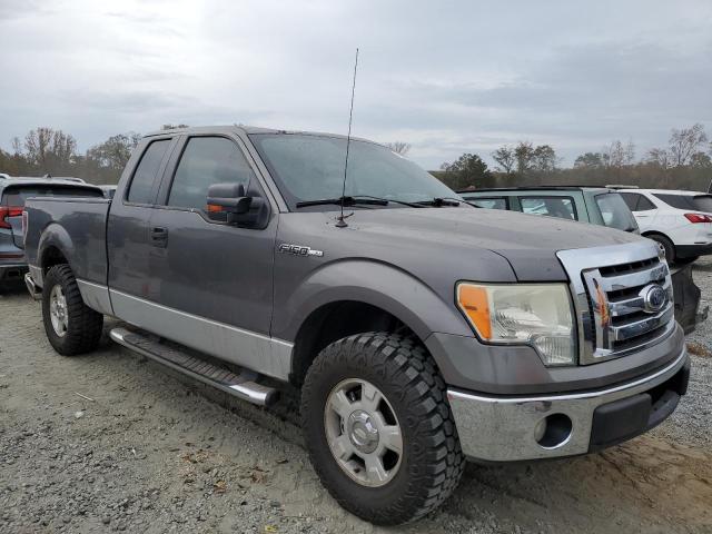 1FTEX1C84AKB70571 - 2010 FORD F150 SUPER CAB GRAY photo 4