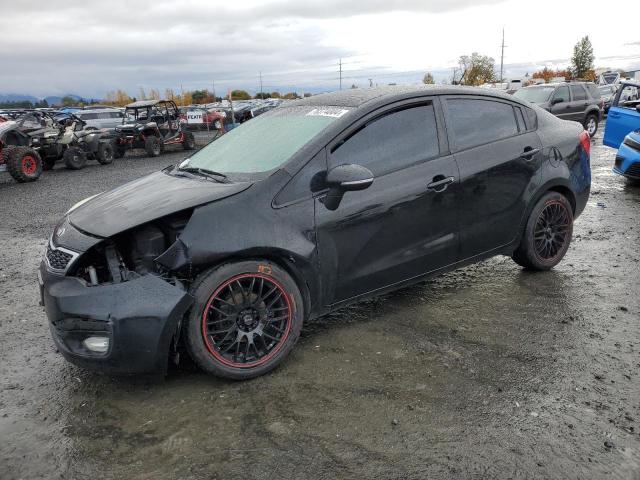 KNADN4A35E6388105 - 2014 KIA RIO EX BLACK photo 1