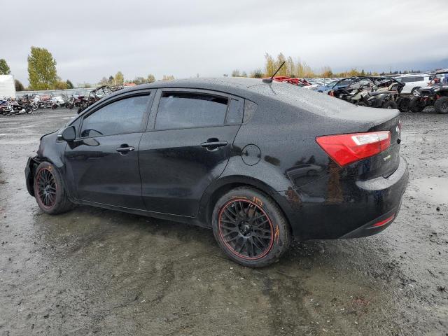 KNADN4A35E6388105 - 2014 KIA RIO EX BLACK photo 2