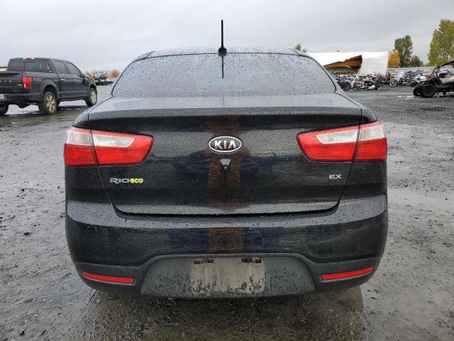 KNADN4A35E6388105 - 2014 KIA RIO EX BLACK photo 6