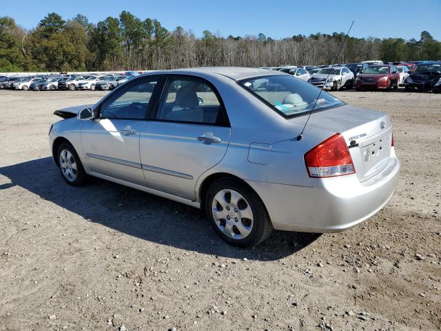 KNAFE121685569907 - 2008 KIA SPECTRA EX SILVER photo 2