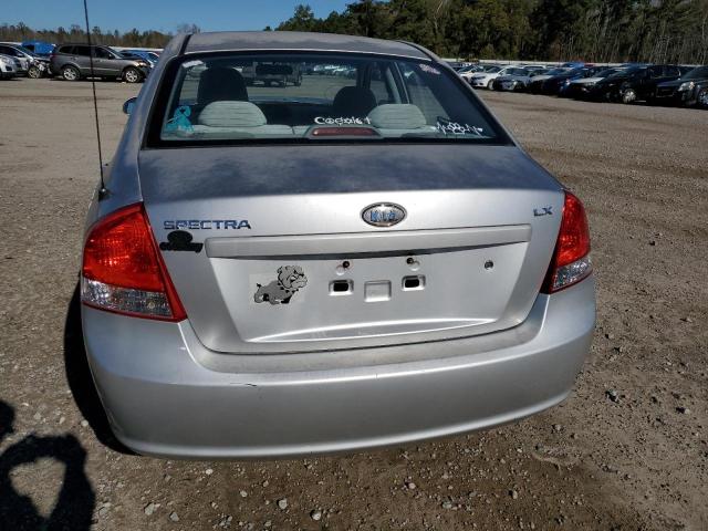 KNAFE121685569907 - 2008 KIA SPECTRA EX SILVER photo 6