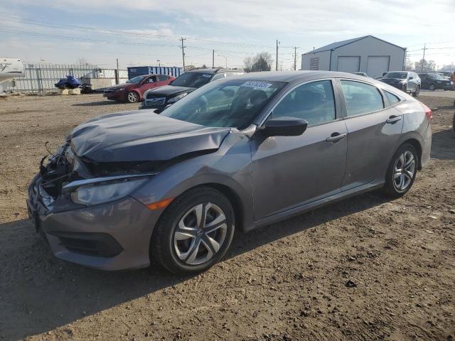 2HGFC2F53JH586529 - 2018 HONDA CIVIC LX GRAY photo 1