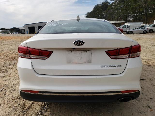 KNAGT4L37G5088039 - 2016 KIA OPTIMA LX WHITE photo 6