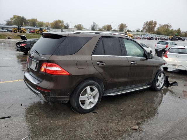 4JGDA5HB6EA365183 - 2014 MERCEDES-BENZ ML 350 4MATIC BROWN photo 3