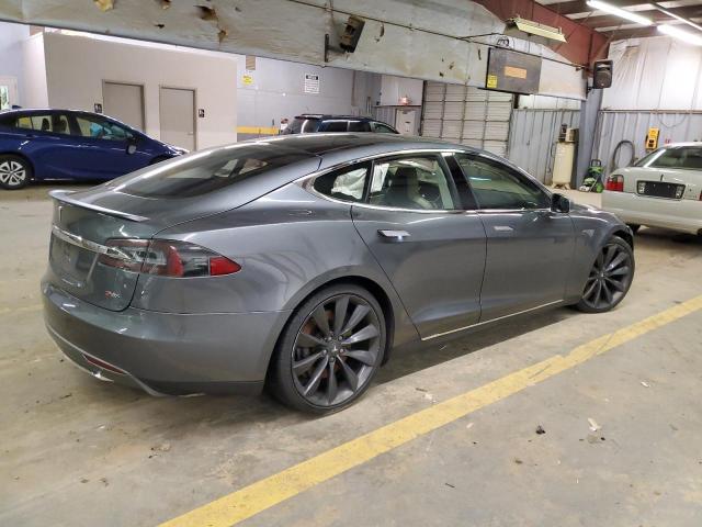 5YJSA1DP3DFP05708 - 2013 TESLA MODEL S GRAY photo 3