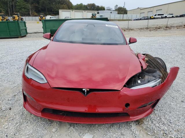 5YJSA1E62NF460780 - 2022 TESLA MODEL S RED photo 5