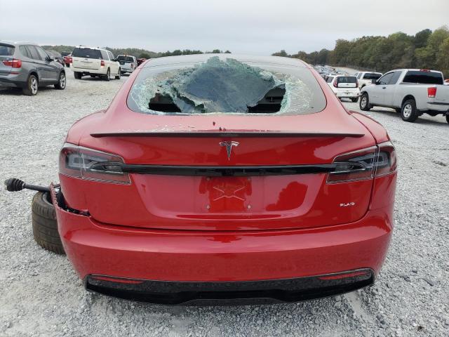 5YJSA1E62NF460780 - 2022 TESLA MODEL S RED photo 6