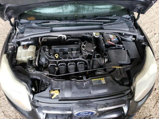 1FAHP3F28CL347240 - 2012 FORD FOCUS SE BLACK photo 11