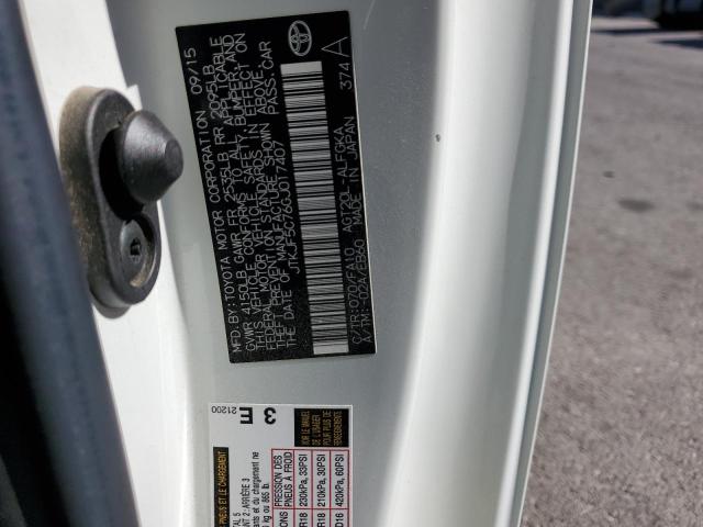 JTKJF5C76GJ017407 - 2016 TOYOTA SCION TC 白色 照片 13