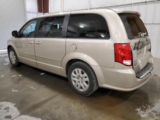 2C4RDGBG4ER354731 - 2014 DODGE GRAND CARA SE GOLD photo 2