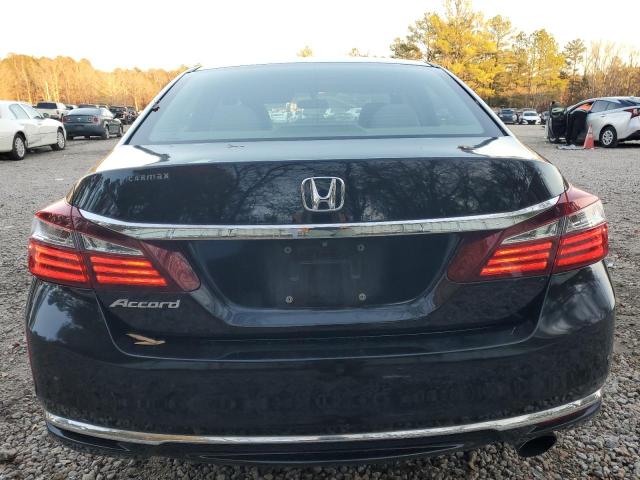 1HGCR2F38GA165476 - 2016 HONDA ACCORD LX BLACK photo 6