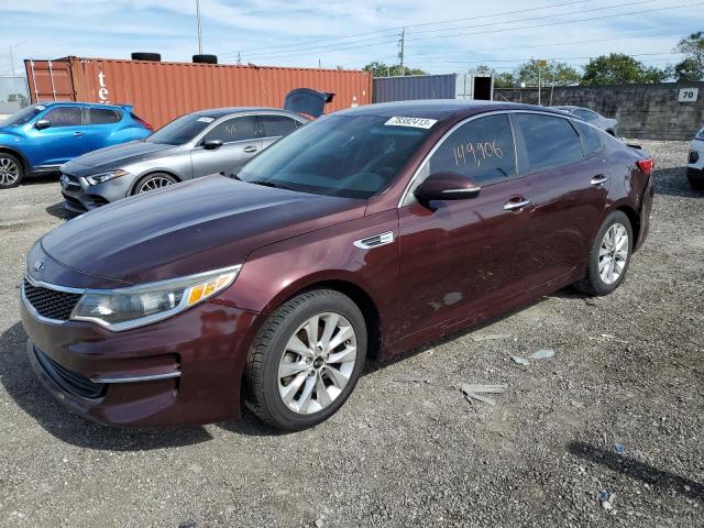 5XXGT4L34HG146933 - 2017 KIA OPTIMA LX BURGUNDY photo 1