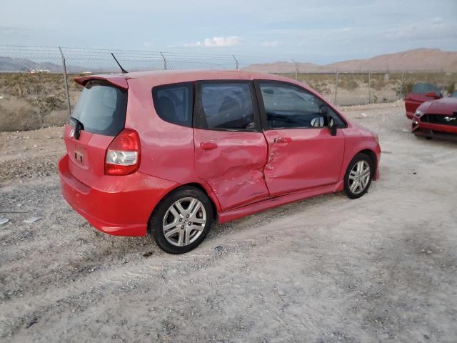 JHMGD38617S016413 - 2007 HONDA FIT S RED photo 3