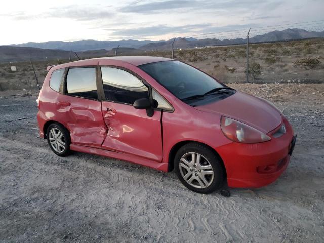JHMGD38617S016413 - 2007 HONDA FIT S RED photo 4