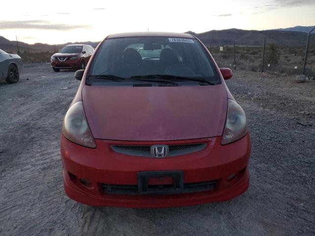 JHMGD38617S016413 - 2007 HONDA FIT S RED photo 5
