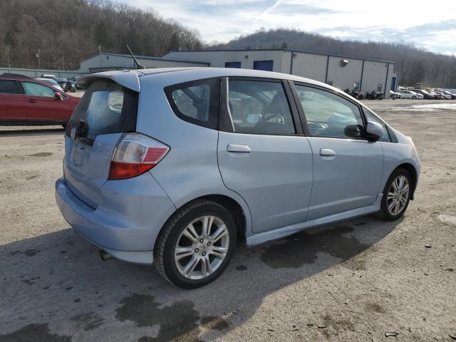 JHMGE88429S047438 - 2009 HONDA FIT SPORT BLUE photo 3