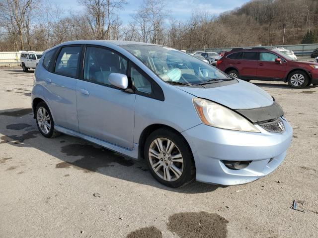 JHMGE88429S047438 - 2009 HONDA FIT SPORT BLUE photo 4