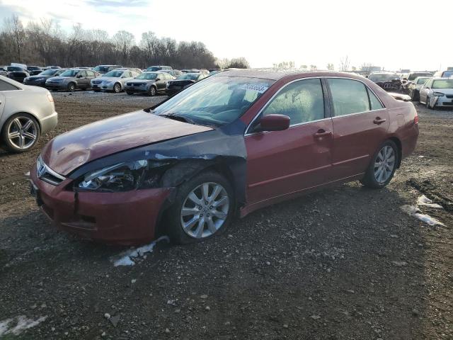 1HGCM66547A080996 - 2007 HONDA ACCORD EX RED photo 1