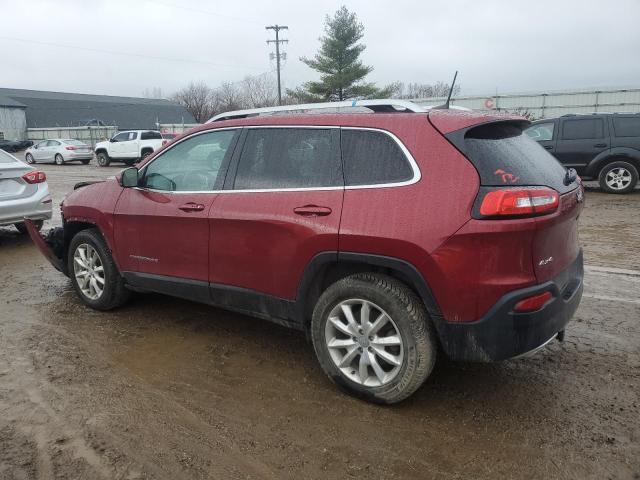 1C4PJMDS9FW777667 - 2015 JEEP CHEROKEE LIMITED BURGUNDY photo 2