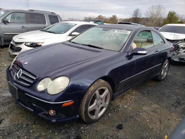 WDBTJ72H77F211837 - 2007 MERCEDES-BENZ CLK 550 BLUE photo 1