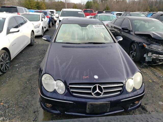 WDBTJ72H77F211837 - 2007 MERCEDES-BENZ CLK 550 BLUE photo 5