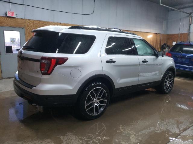 1FM5K8GT7KGB52832 - 2019 FORD EXPLORER SPORT SILVER photo 3