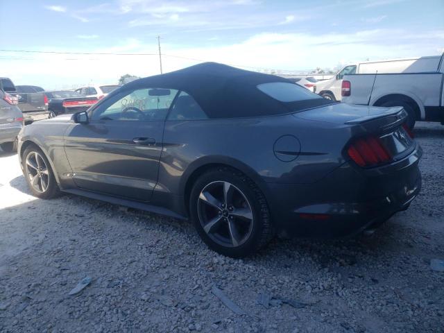 1FATP8EM1F5352427 - 2015 FORD MUSTANG GRAY photo 2