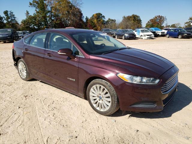 3FA6P0LU1DR197924 - 2013 FORD FUSION SE HYBRID MAROON photo 4