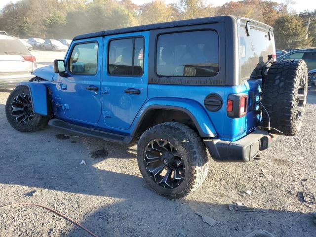 1C4HJXEN2NW142304 - 2022 JEEP WRANGLER U SAHARA BLUE photo 2