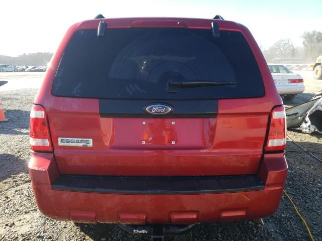 1FMCU03G09KA37475 - 2009 FORD ESCAPE XLT RED photo 6