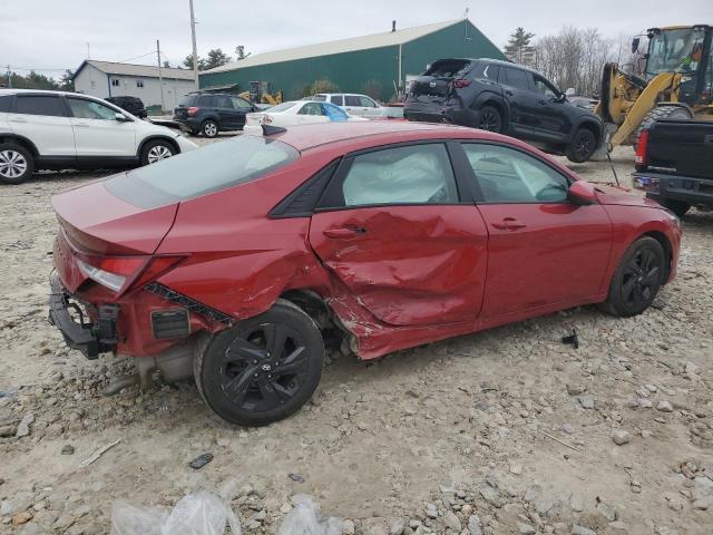 KMHLS4AG8MU211855 - 2021 HYUNDAI ELANTRA SEL RED photo 3