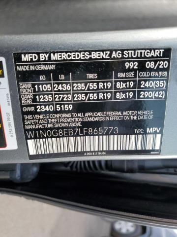 W1N0G8EB7LF865773 - 2020 MERCEDES-BENZ GLC 300 4MATIC GRAY photo 12