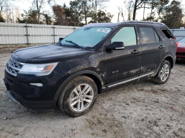 1FM5K8D82JGB83808 - 2018 FORD EXPLORER XLT BLACK photo 1