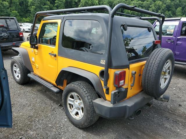 1C4AJWAG6CL247929 - 2012 JEEP WRANGLER SPORT YELLOW photo 2