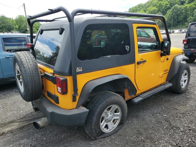 1C4AJWAG6CL247929 - 2012 JEEP WRANGLER SPORT YELLOW photo 3