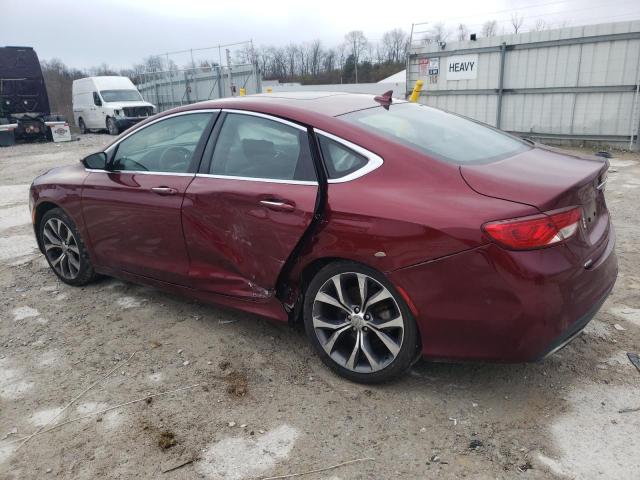 1C3CCCEG9FN668634 - 2015 CHRYSLER 200 C RED photo 2