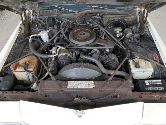 1G6DW51Y0H9722757 - 1987 CADILLAC BROUGHAM WHITE photo 11