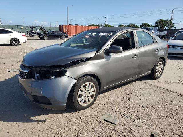 KNAFU4A23D5728634 - 2013 KIA FORTE EX GRAY photo 1