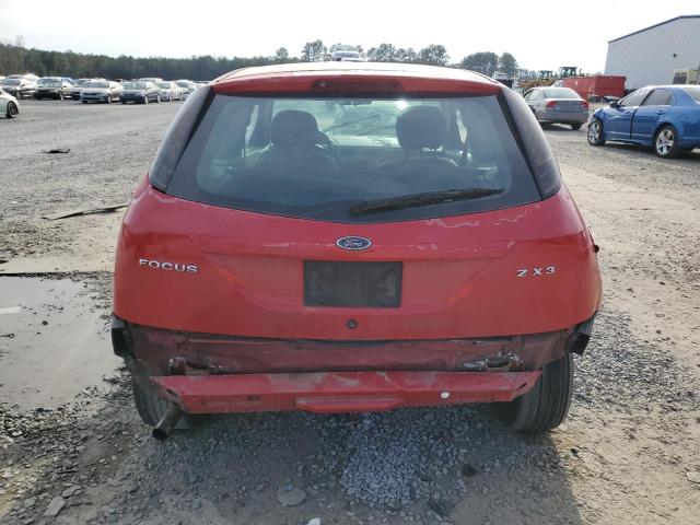 3FAFP31N45R130751 - 2005 FORD FOCUS ZX3 RED photo 6