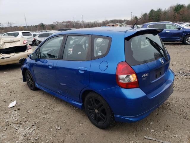 JHMGD38657S009321 - 2007 HONDA FIT S 蓝色 照片 2