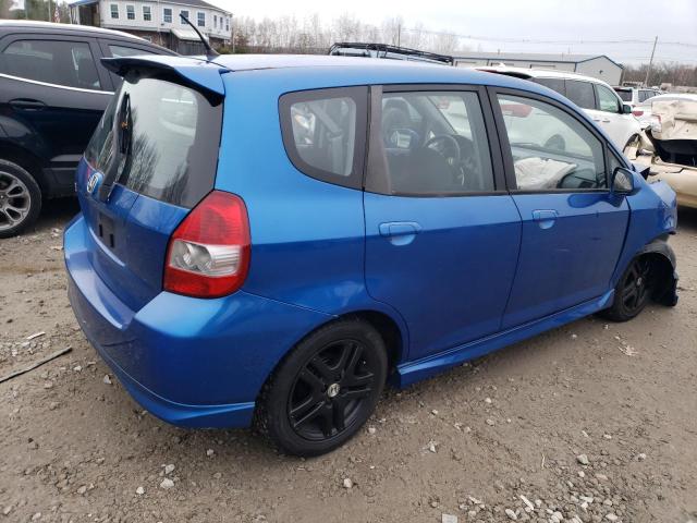 JHMGD38657S009321 - 2007 HONDA FIT S 蓝色 照片 3