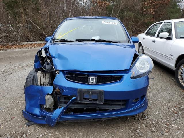 JHMGD38657S009321 - 2007 HONDA FIT S 蓝色 照片 5
