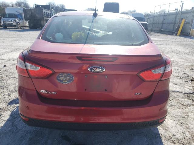 1FAHP3H27CL342365 - 2012 FORD FOCUS SEL RED photo 6