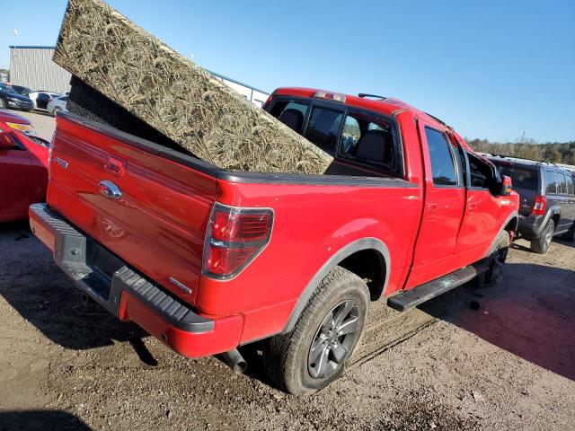 1FTFW1EF3CFC87301 - 2012 FORD F150 SUPERCREW RED photo 3