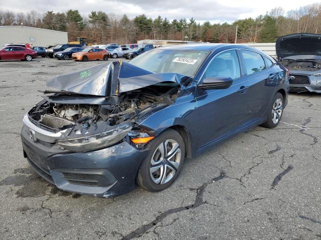 19XFC2F55GE082759 - 2016 HONDA CIVIC LX BLUE photo 1