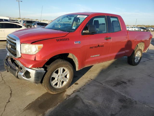 5TFRY5F15BX108055 - 2011 TOYOTA TUNDRA DOUBLE CAB SR5 RED photo 1