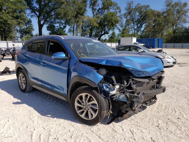 KM8J33A46JU704014 - 2018 HYUNDAI TUCSON SEL BLUE photo 4